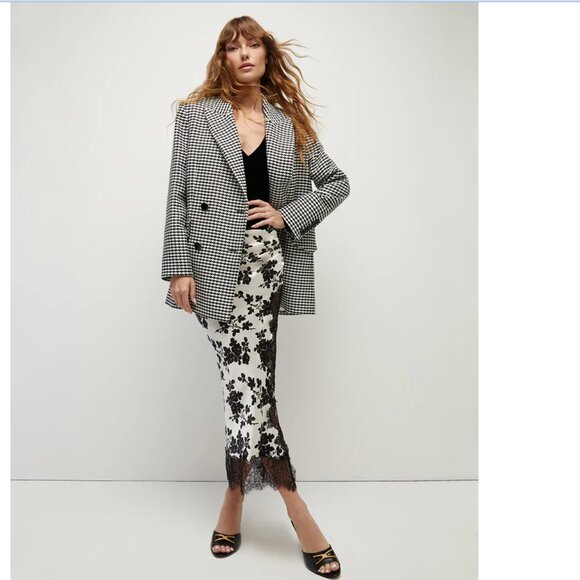 Veronica Beard Hutchinson Jacket Houndstooth Dickey Blazer Size XS - Picture 1 of 9